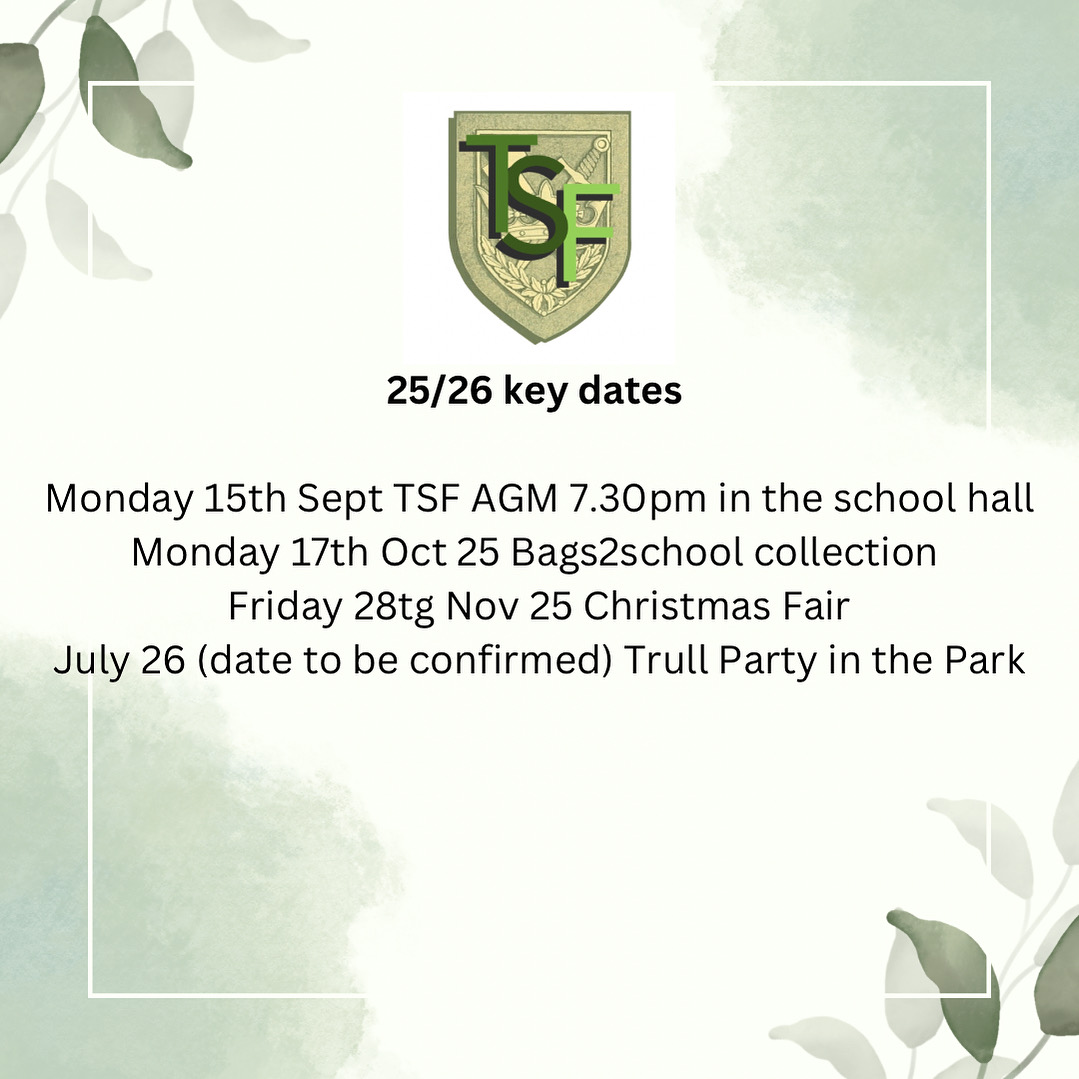 Hopefully all the children have had a great first 2 days back and the new reception children are looking forward to starting on Monday. Here are some current dates for your diary for the year ahead, more dates to come! #trullschoolfundraisers <a href="/TrullSchool/">Trull School</a>