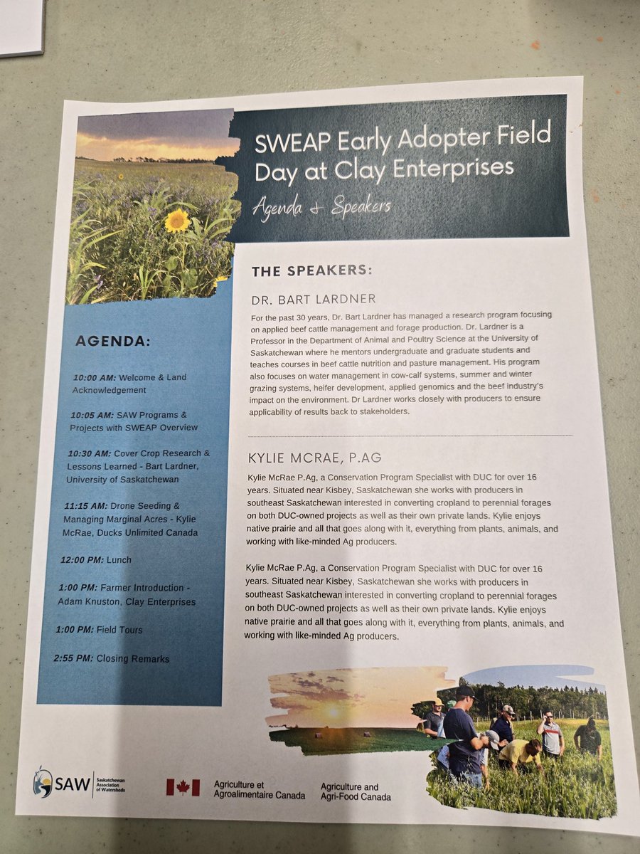 DrBart_Beef's tweet image. Great day discussing #CoverCropsLessonsLearned @SAWatersheds @agbiousask @ShelbyRobinson_ #LardnerLab #AppliedBeefForageResearch @GraemeFinn1