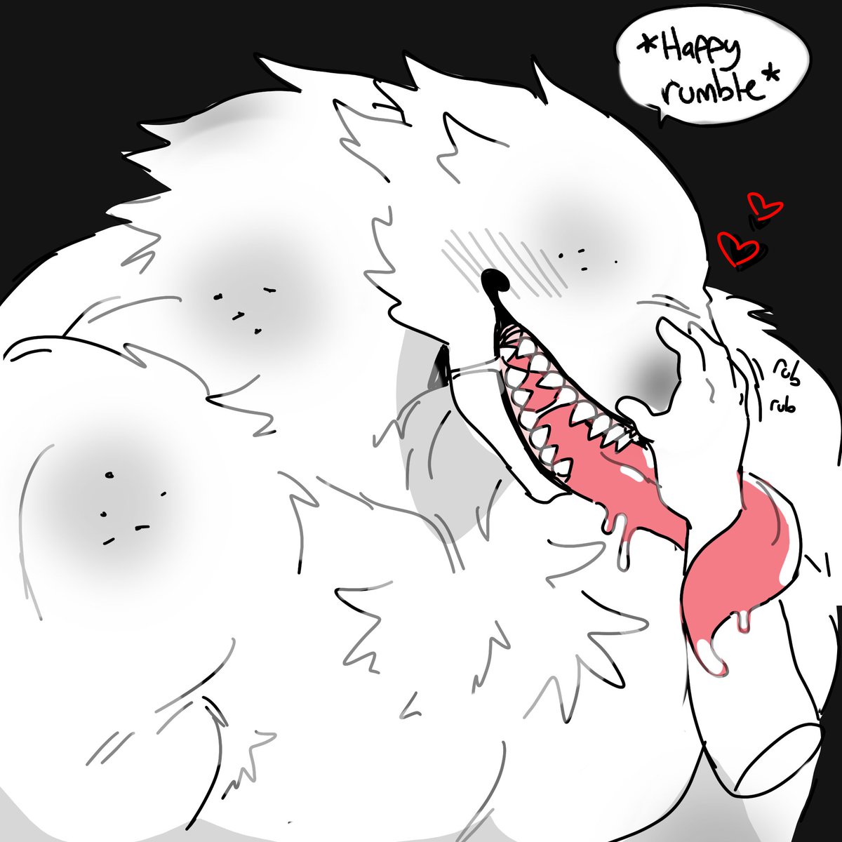 mold monster nose rub