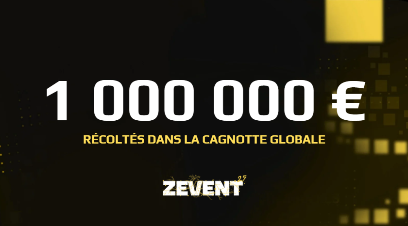 Le ZEVENT 2025 récolte 1 MILLION D'EUROS en 2 heures et 53 minutes de live ! 🍾 👏