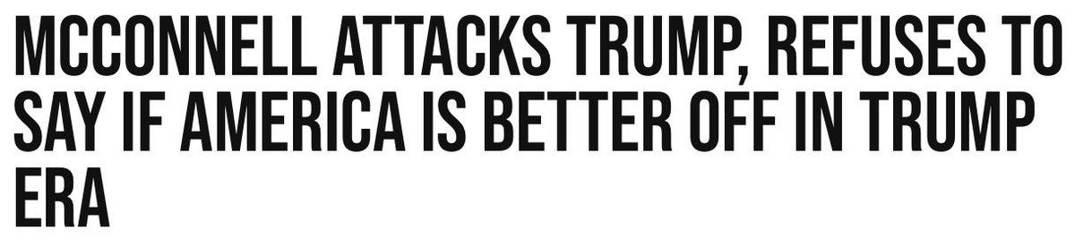 A Trump hating Republican pictured below in the comment section. This man refuses to see what not only his state voted for but what the country voted for. Kentucky politicians hate Trump. Their voters love Trump. 

Mitch McConnell, Rand Paul, Thomas Massie. They don’t give one