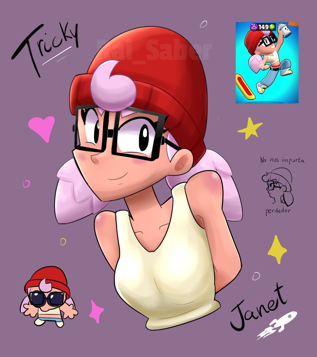 Obligatory Tricky Janet art 💖 🛹
#BrawlStars #BrawlStarsArt #SubwaySurfers