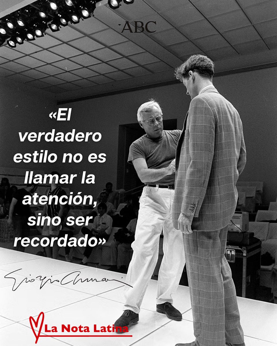 📌 Con profundo pesar, el Grupo Armani confirmó el fallecimiento de Giorgio Armani a los 91 años.
El legendario diseñador transformó la moda desde los años 80 y se mantuvo activo hasta sus últimos días.

#GiorgioArmani #moda