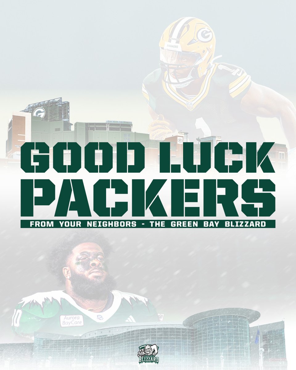 Good luck, neighbor (<a href="/packers/">Green Bay Packers</a>)!
#GoBlizz | #GoPackGo