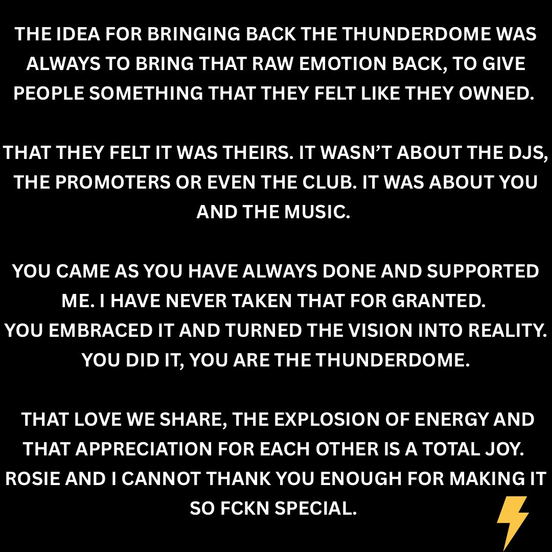 The mighty Thunderdome Rebuilt returns tomorrow to Hidden ⚡️