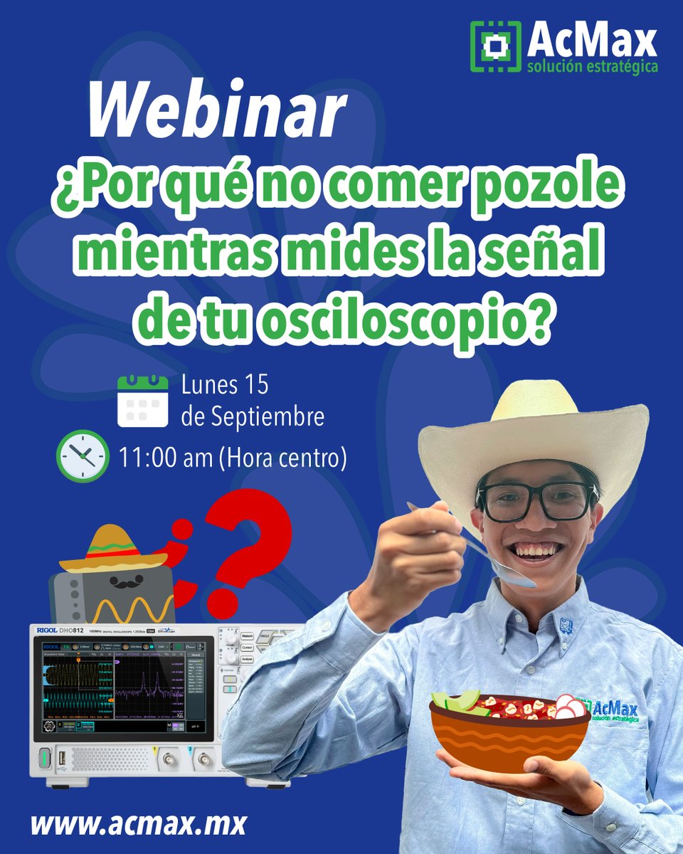 AcMax_de_Mexico's tweet photo. La mejor manera de comenzar las fiestas mexicanas es realizando tu registro a este Webinar. 🥳
¡No te lo puedes perder! 🤩
📲https://t.co/UEeICWGxSz https://t.co/BImJR1n9LG