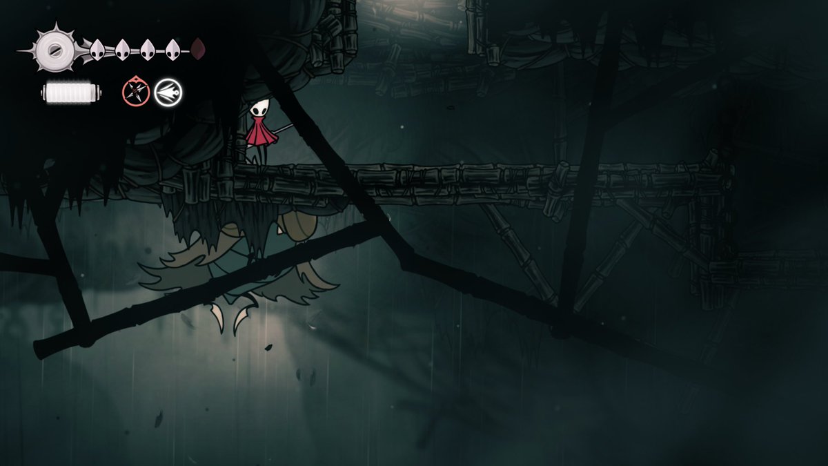 #Silksong spoiler alert......... You can cheese Moorwing by getting back up to the start of the area after initiating the fight and attack him through the floor.