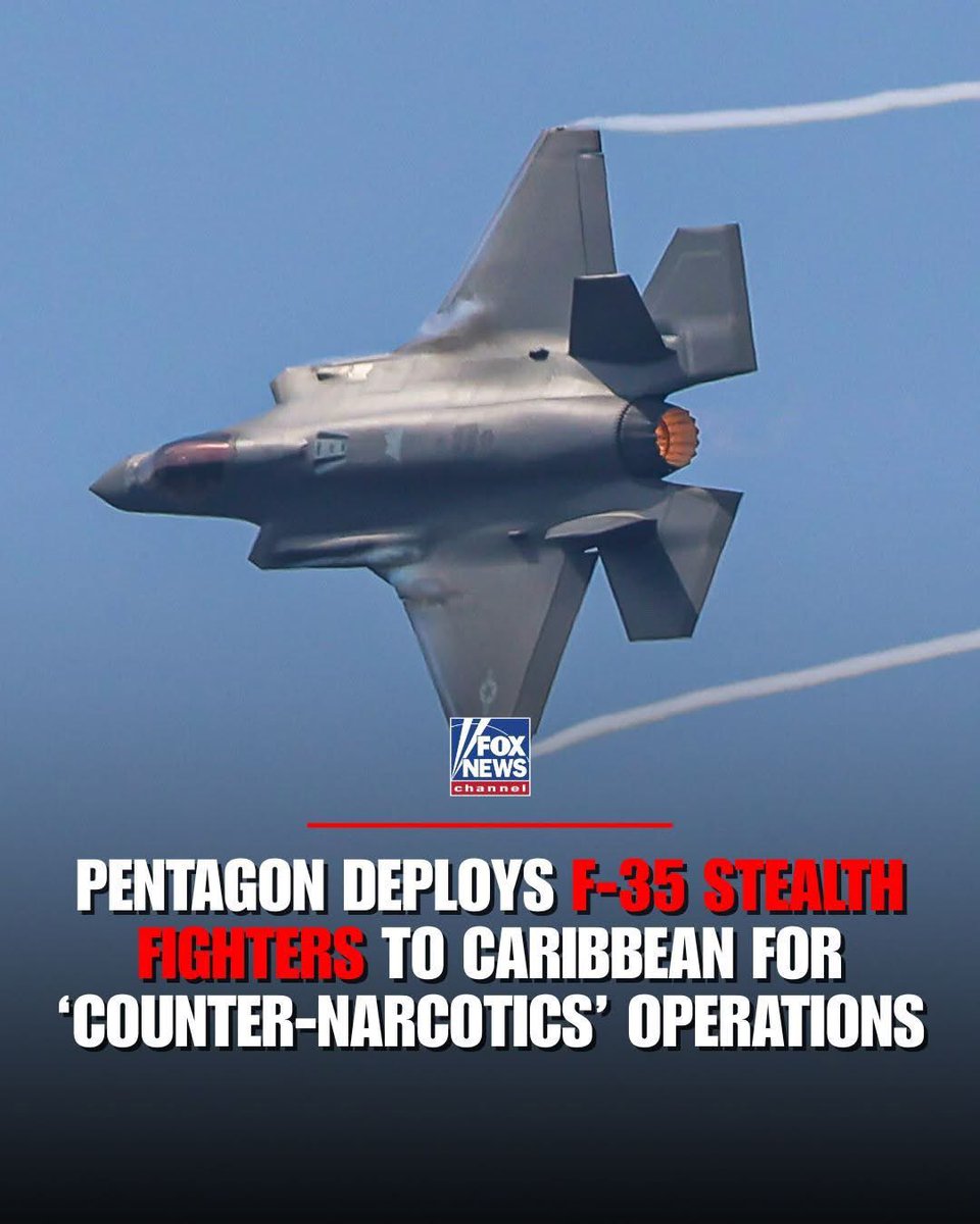 FOX News confirms America’s most advanced fighter jet is joining the fight against the drug cartels fueling the nation's drug crisis.

The 10 F-35s will be deployed to Puerto Rico for counter-narcotics operations in the Caribbean.