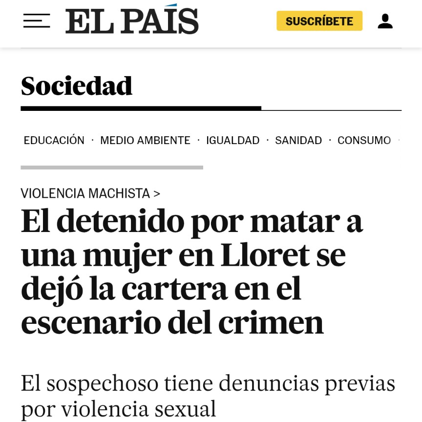feministes_cat's tweet photo. La víctima 5️⃣7️⃣ de #ViolenciaMachista es una joven prostituida de origen colombiano asesinada por un putero con antecedentes.
Urge una ley abolicionista que de protección, acompañamiento y reparación a las mujeres y considere a los puteros agresores sexuales.
#LeyAbolicionistaYa https://t.co/7LkVEwXC6x