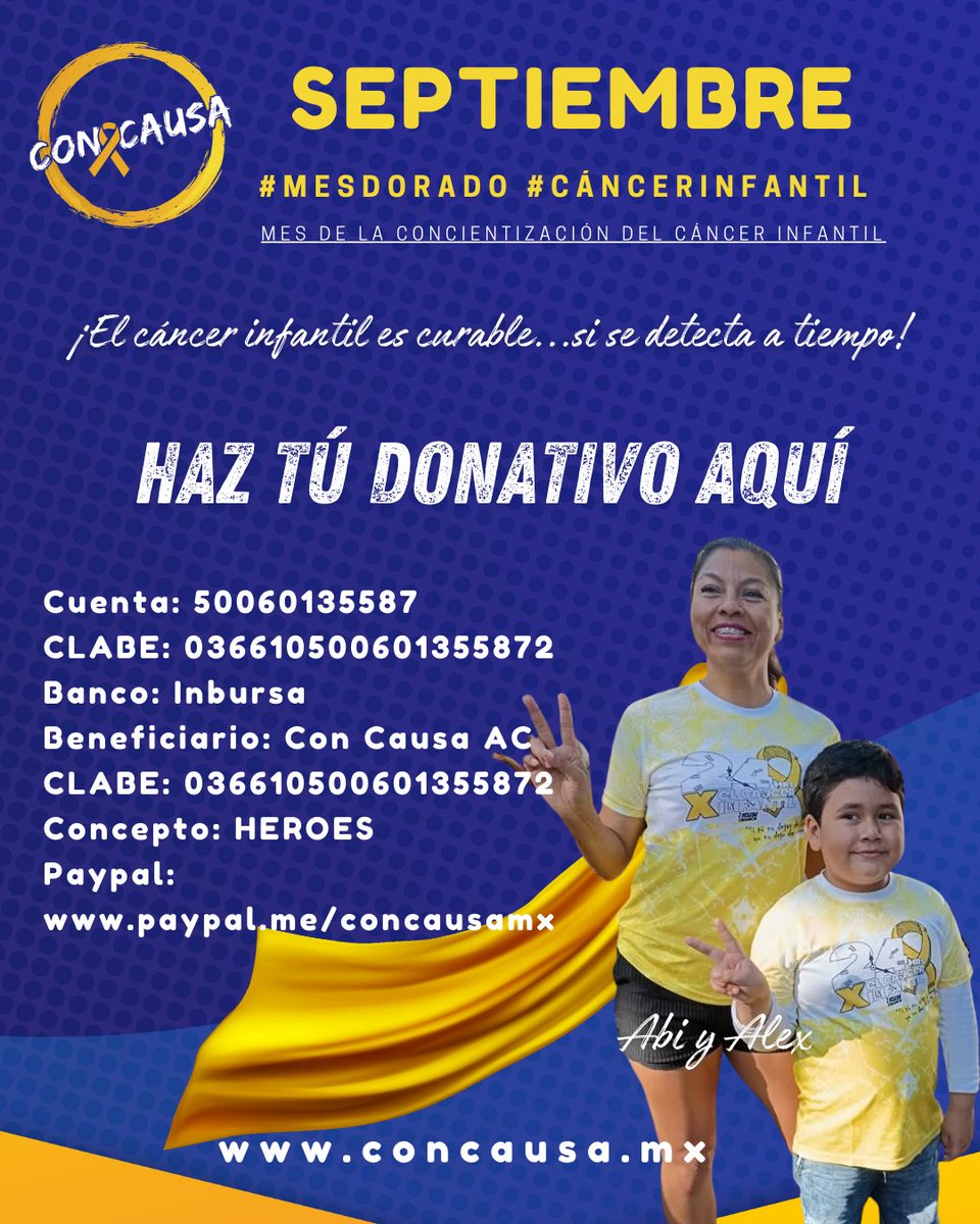 Llevate nuestra playera conmemorativa #Heroes hasta agotar existencia.
Dona 150 pesitos y te entregaremos una playera (unitalla). 
🎗️Puedes donar en estas cuentas: