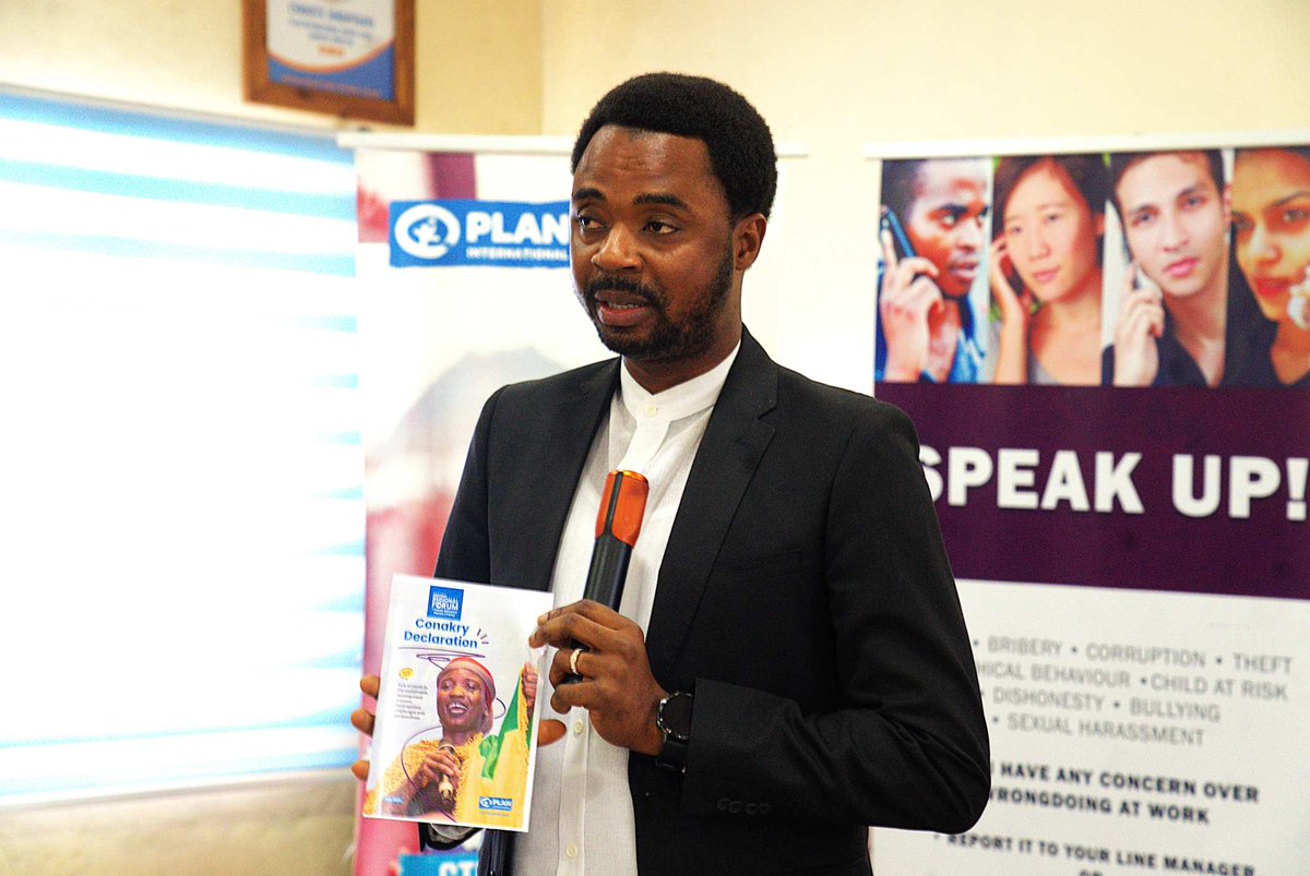 <a href="/Plan_SLE/">Plan International Sierra Leone</a>  Honourable Ibrahim Sannoh, Minister of Youth Affairs received the #Conakrydeclaration presented by #PISL's #YAP with reignite energy to partner and work with #PISL  for the empowerment of youths in #SierraLeone