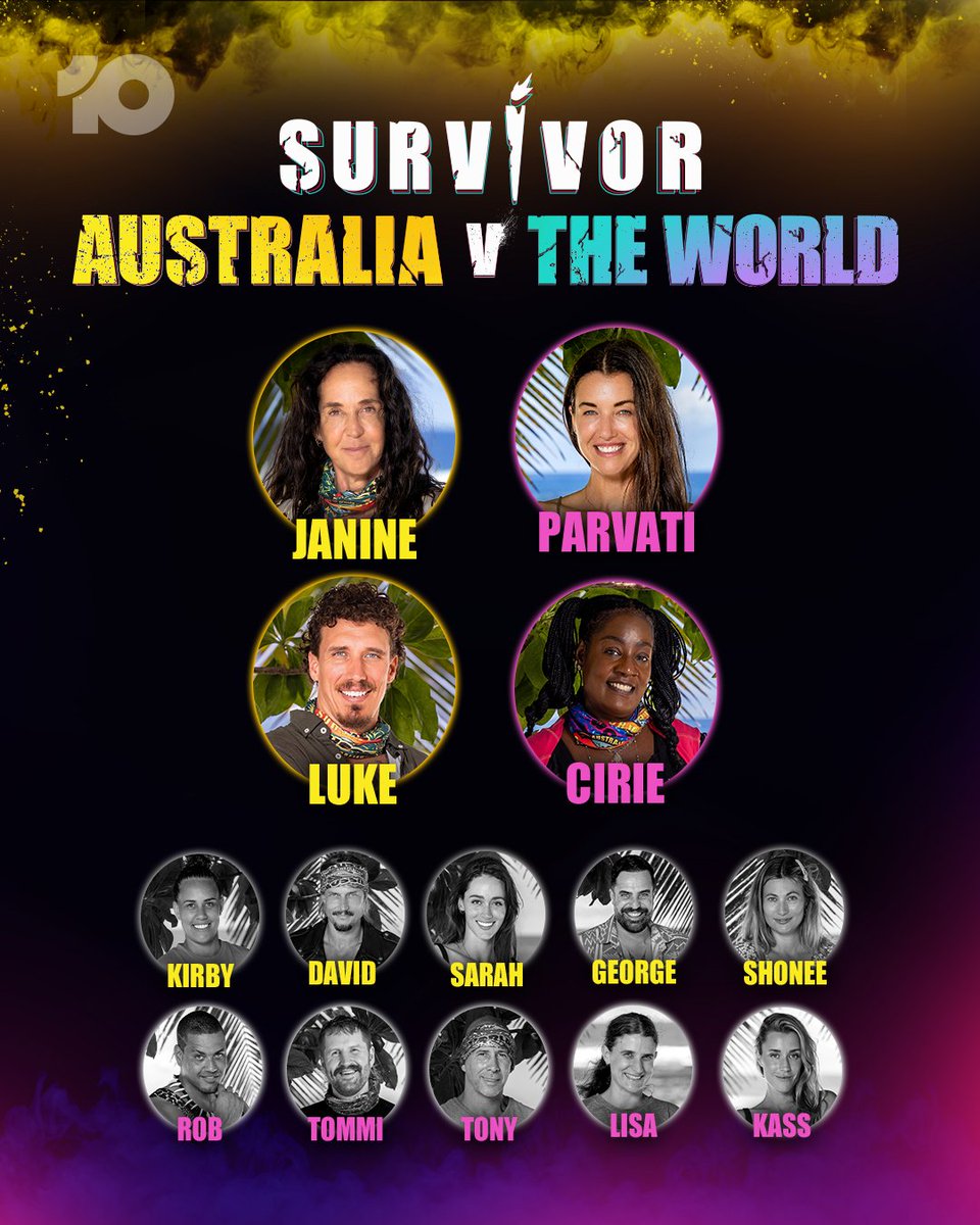 It's Australia v America on Sunday night! Who will take out the World Champ title? 🏆

#SurvivorAU: Australia v The World | 7.00 Sunday on <a href="/Channel10AU/">Channel 10</a> | Watch + Stream Free
