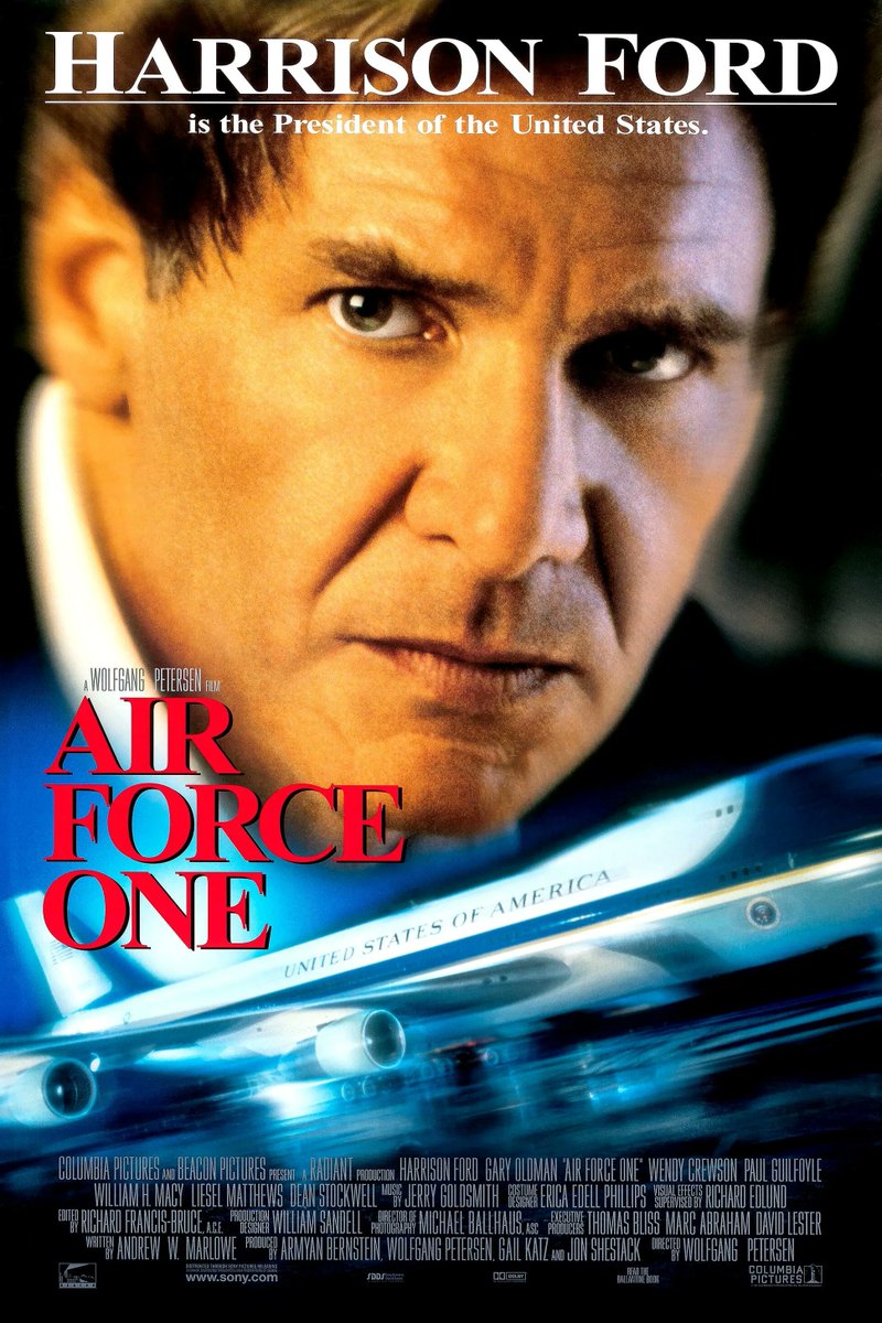 JayRobertScott's tweet photo. Air Force One (1997) 

Pick poster!  Left or Right https://t.co/s00plDNkEp