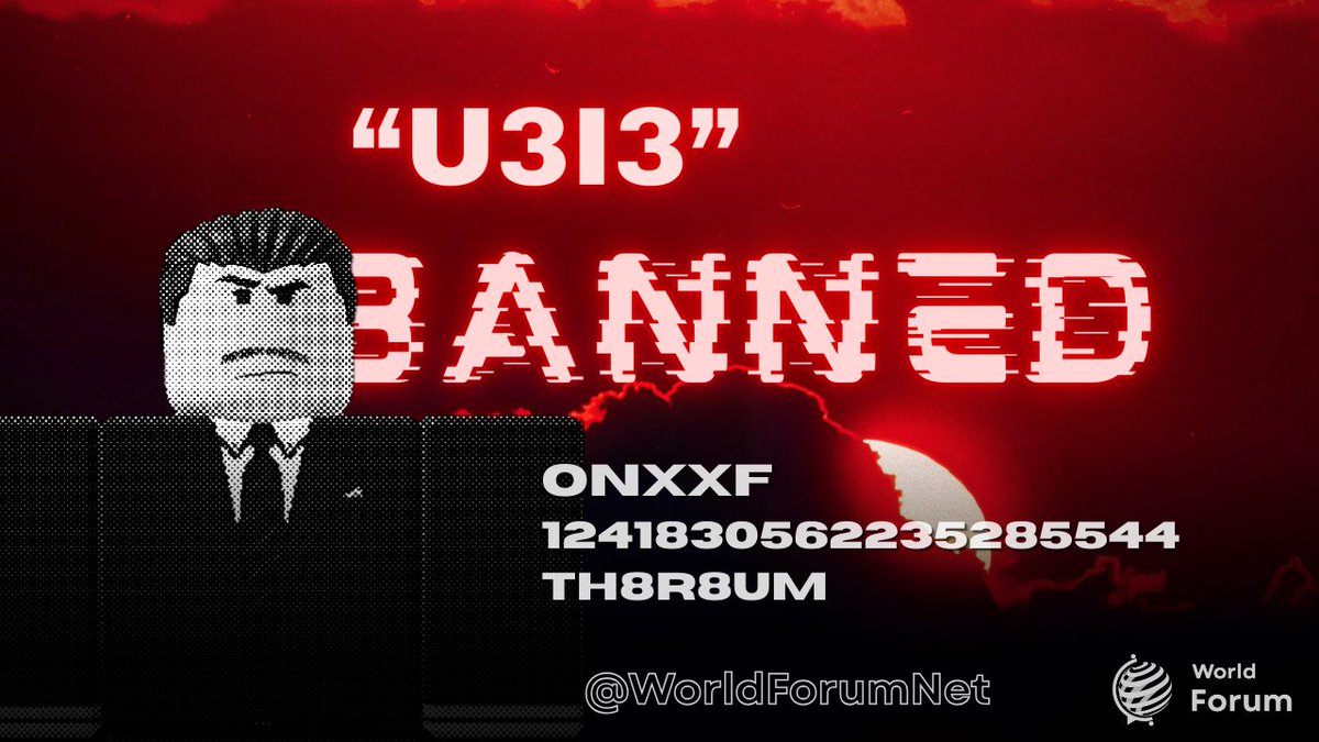 WorldForumNet's tweet photo. Former Official of the Moderation Team, u3i3 has been banned following the recent ban wave from Coordination for being a close affiliate to Naskheera and "World in Crisis". https://t.co/y1NA7PCq6T