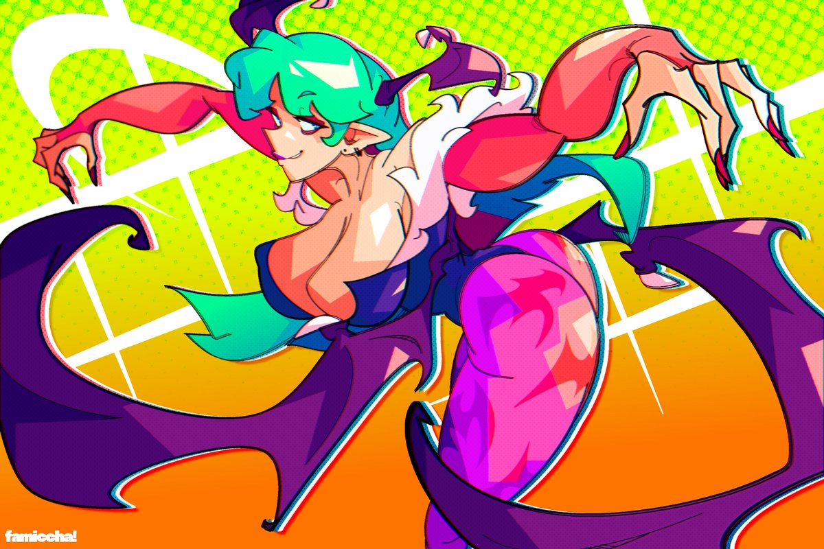 miss morrigan!! 🦇 // #darkstalkers