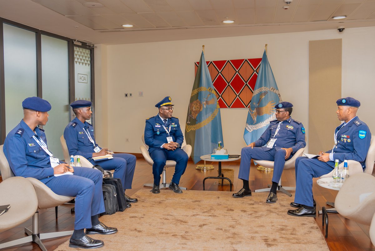 On the second day of the Aviation Africa Summit &amp; Exhibition, being held in Kigali, Rwanda Air Force Chief of Staff, Lt Gen Jean Jacques MUPENZI, hosted various Air Force Chiefs of Staff and heads of Air Force delegations from five African countries including Maj Gen Bernard