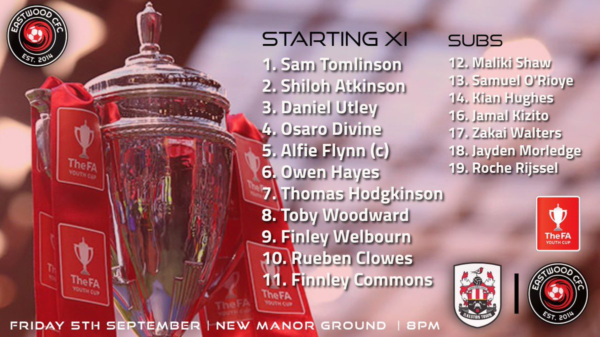 ECFCAcademy_'s tweet photo. 🆚 Team news is in! 

4️⃣ Changes from the side that started this time last year 

➡️ Hodgkinson, Utley, Divine and Tomlinson all start 

🫡 Flynn captains the side

🆕 First years Morledge and Kizito start on the bench

UP THE RED BADGERS! ❤️🖤 

#UTRB https://t.co/6ES0HY7qul