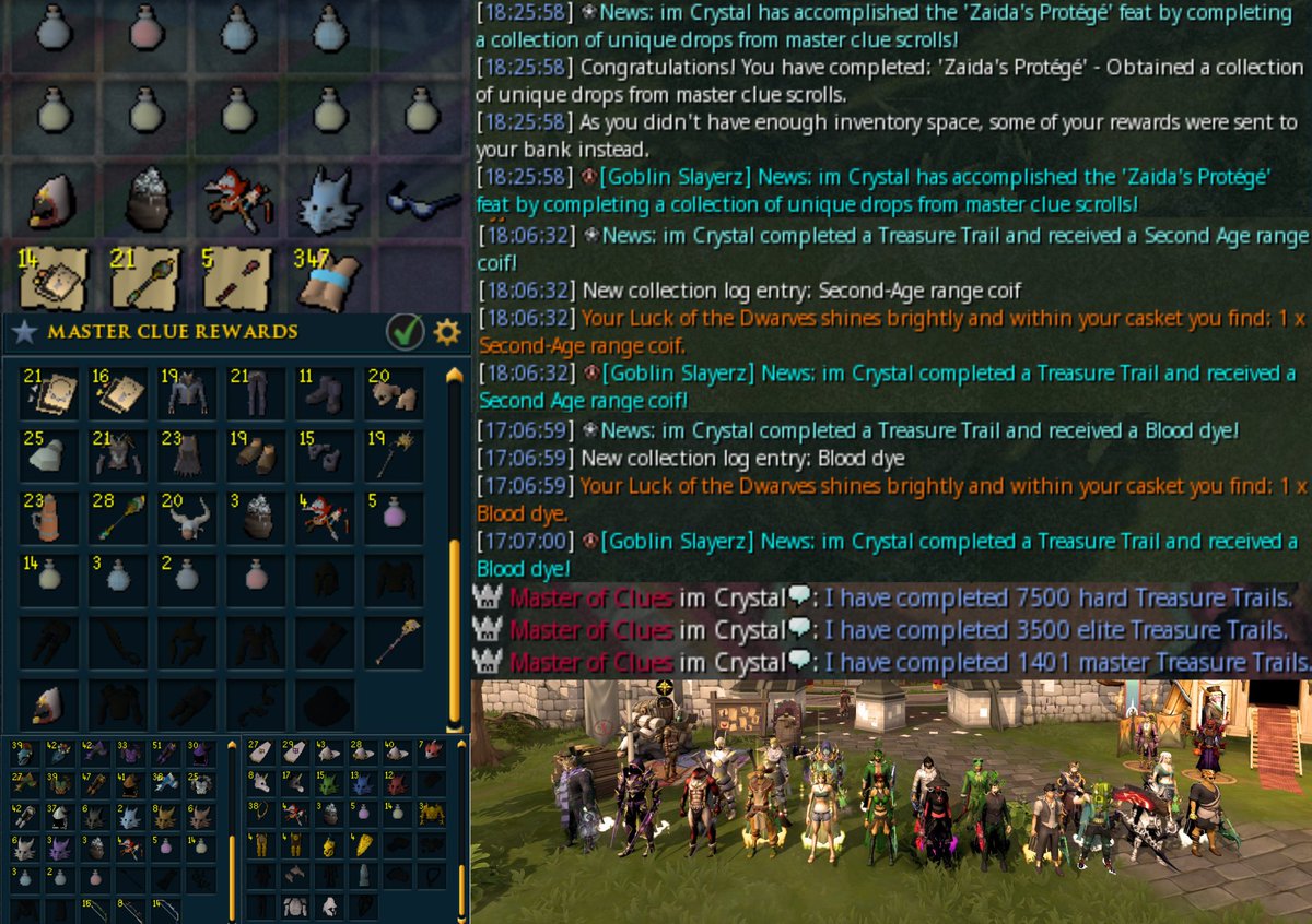 I had the most insane 3k birthday opening! It was definitely the best yet and thank you for all those who opened alongside me!

Dyes: 5 Barrow, 2 Ice, 1 Blood, 1 Third Age
Logress: Blood dye, 2nd-Age range coif, Frost dragon mask, Half-moon blue spectacles
Title: Master of Clues!