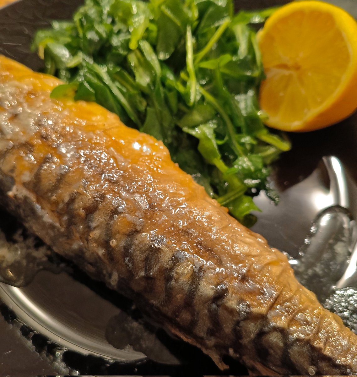 Makrela smażona,mniam😄