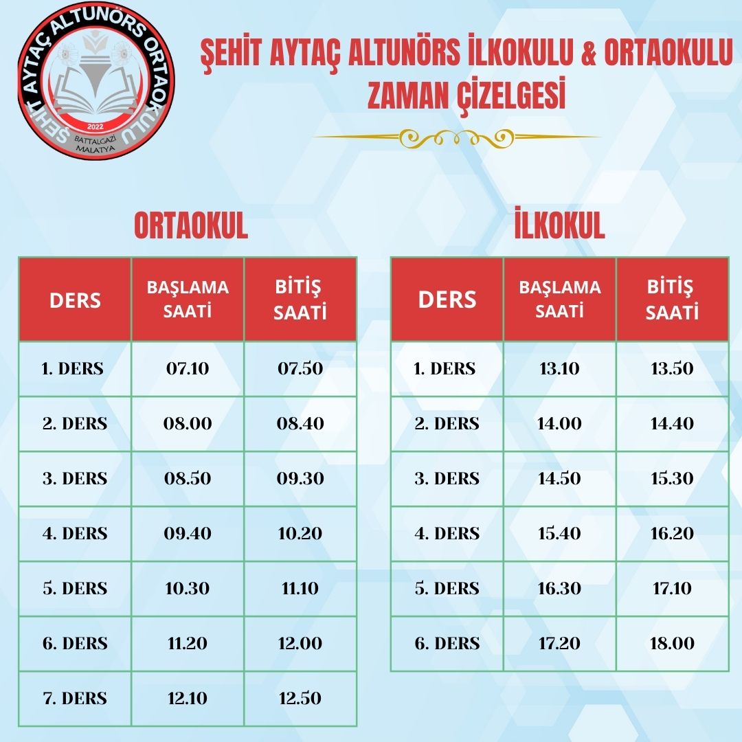 Sayaltunors's tweet photo. Şehit Aytaç Altunörs İlkokulu &amp; Ortaokulu 2025-2026 Eğitim Öğretim Yılı Zaman Çizelgesi https://t.co/nbfPvuHYmj