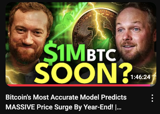 BTCBULLRIDER's tweet photo. What if there’s a model with 96% predictive power for Bitcoin price?

Matthew Mežinskis just went on Marty Bent's TFTC podcast to explain Porkopolis' “Power Trend" model.

If it holds, Bitcoin can potentially hit 250K by year end.

Here's a breakdown (with their corresponding charts).

A 🧵: