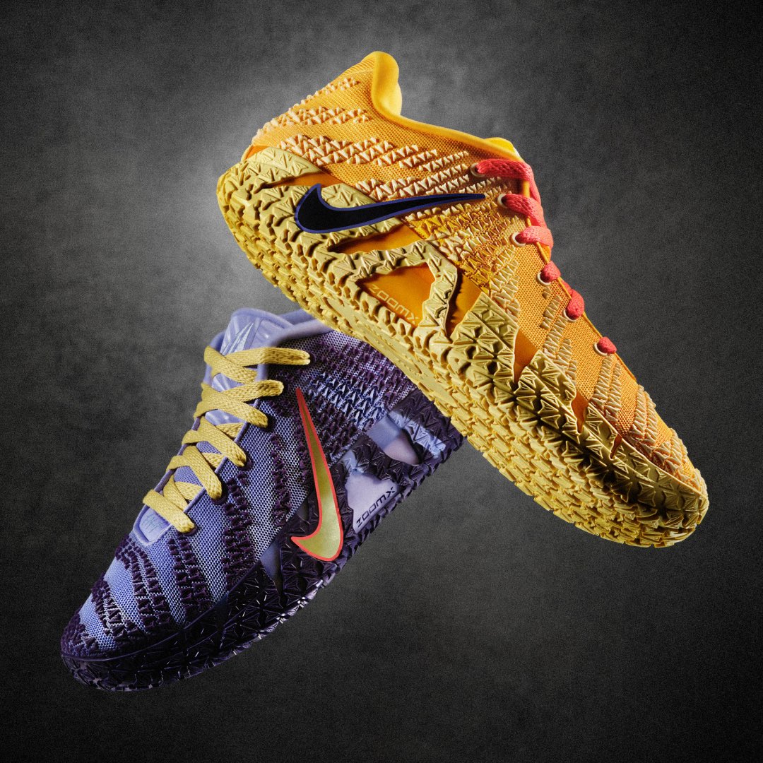 nike two color shoes