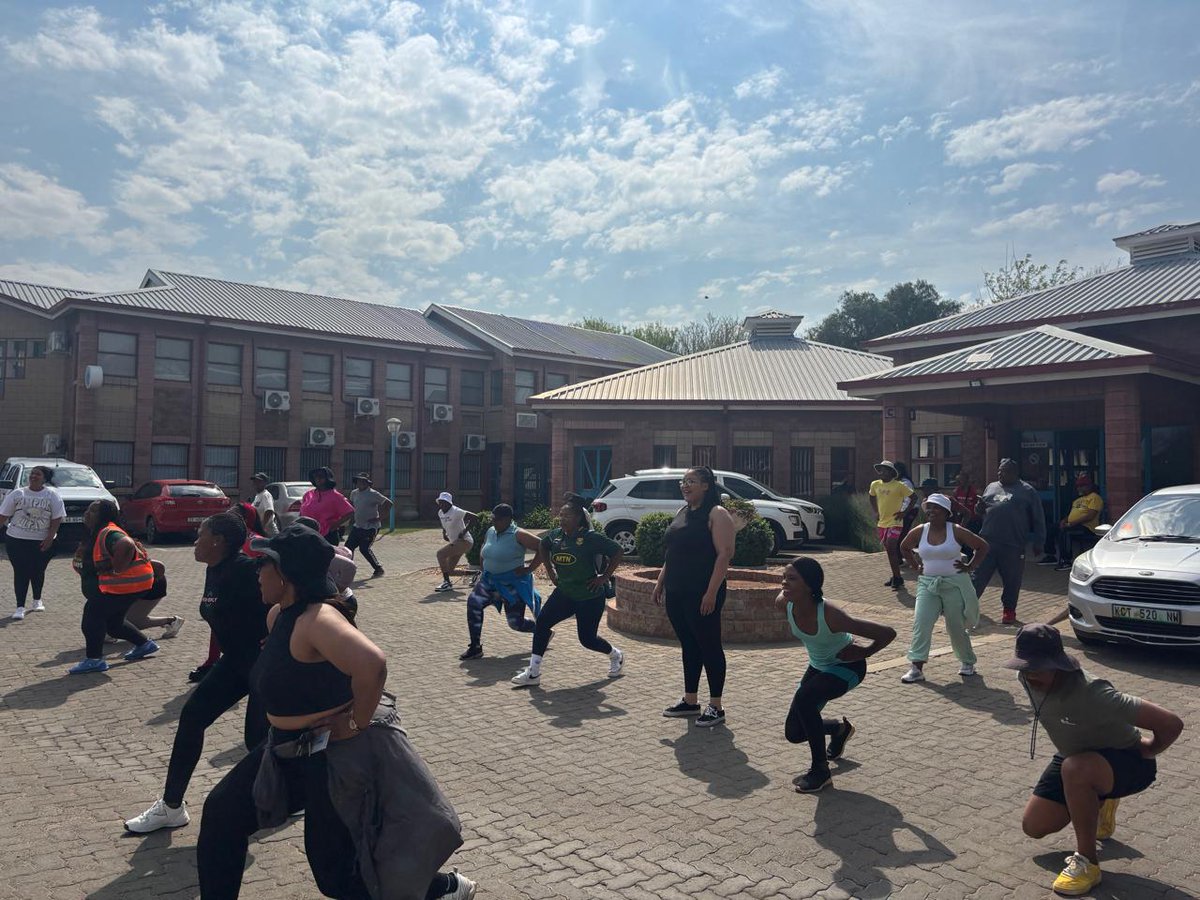 IDT_org's tweet photo. Still in the spring spirit! 🌸🌸 

The IDT Northern Cape Region celebrated Spring with Wellness. Colleagues were joined by Department of Health and were provided health screenings and wellness support. Colleagues participated in group walks and aerobics.
#IDT
#celebratingspring https://t.co/8rR3aEqXXA