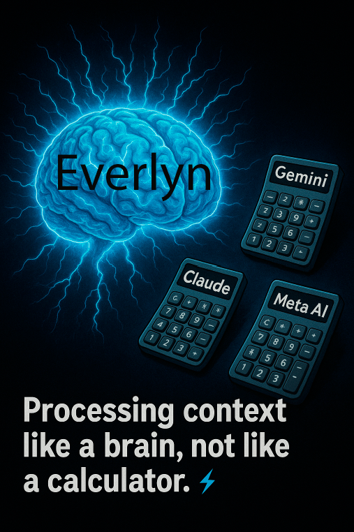 Everlyn 🧠 > other calculators
While others just compute, Everlyn understands context.
Next-gen AI that thinks like a brain, not like a calculator. ⚡
"Processing context, not just numbers."
#Everlyn #AI #Web3 #Innovation #Future