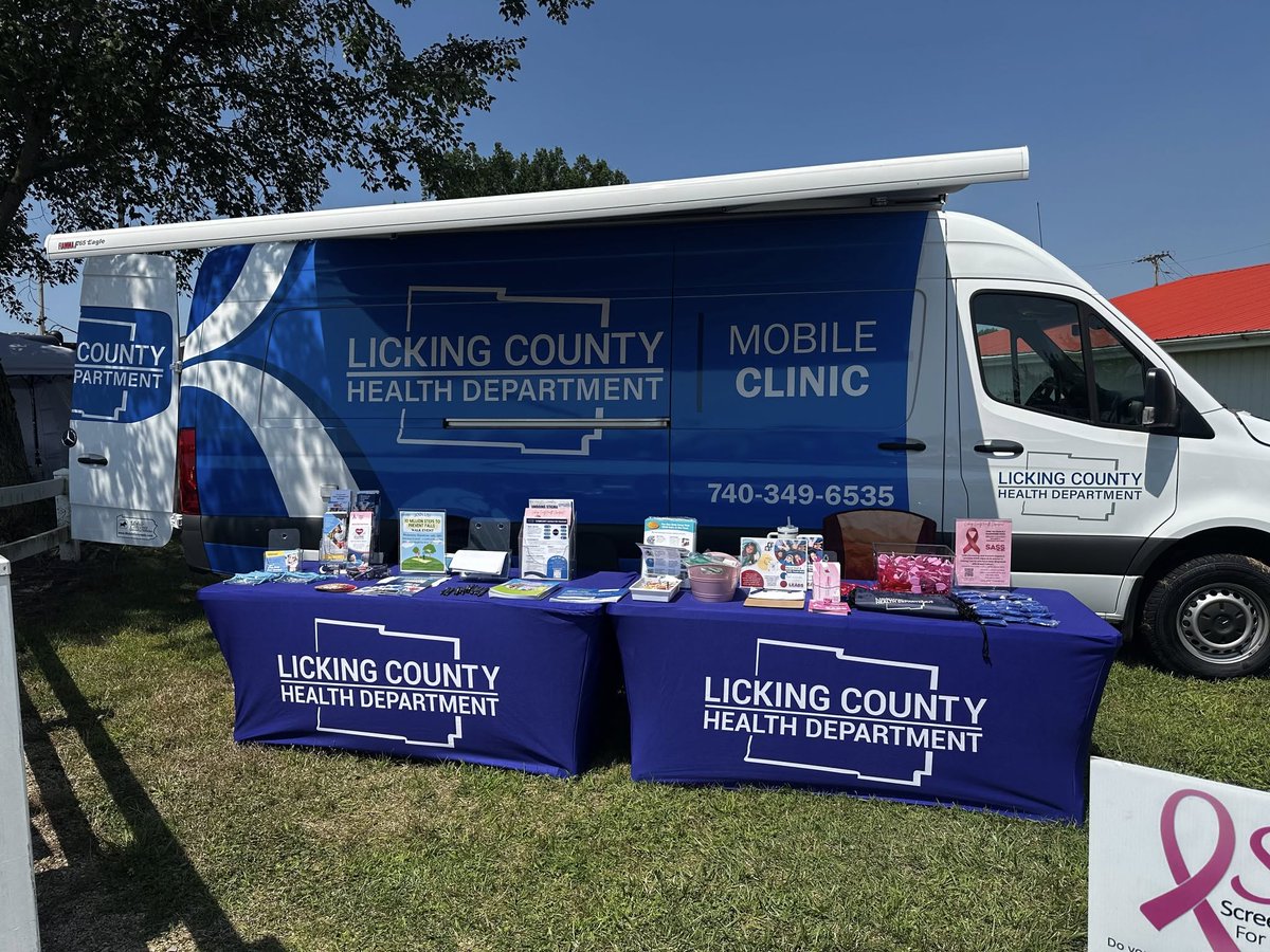 Our Mobile clinic is still on the move! See the dates and locations below.
🚐 Our Mobile Health Clinic is still on the Move! 🚐 The Licking County Health Department Mobile Clinic will be at the following dates and locations below. Stop by and see us!

📍 September 9: Community