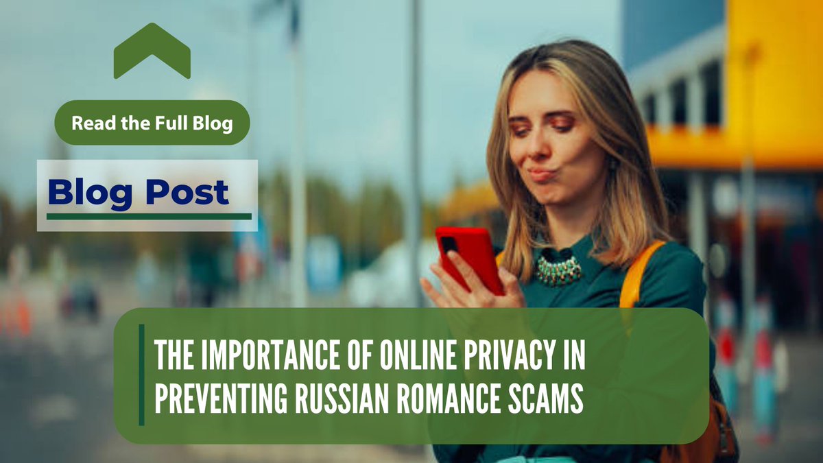 RussiaPI's tweet image. Oversharing online can make you a target for Russian romance scams. 

Protect your privacy &amp;amp; verify before you trust.👇
russiapi.com/blog/online-pr…

 #OnlinePrivacy #RomanceScams #RussiaPI #DatingSafety