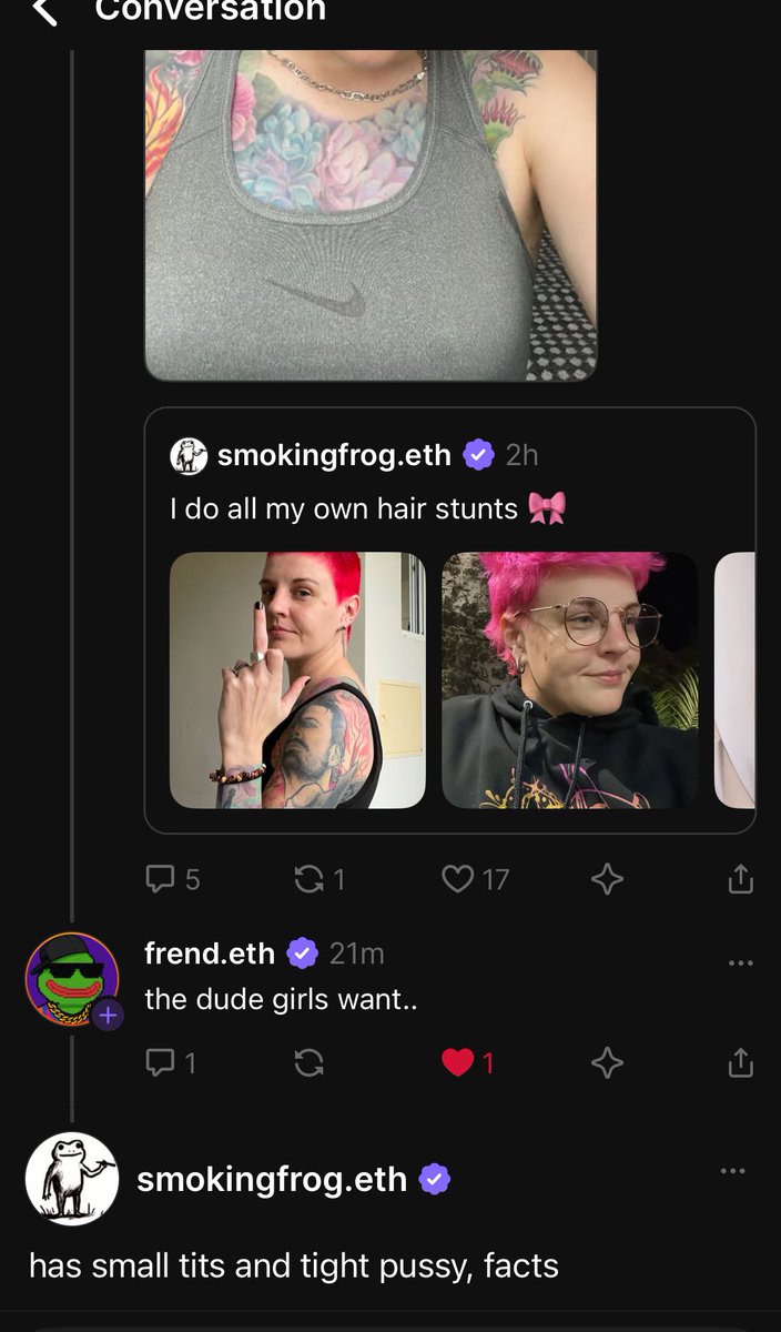 it’s okay to just admit im ur kink farcaster