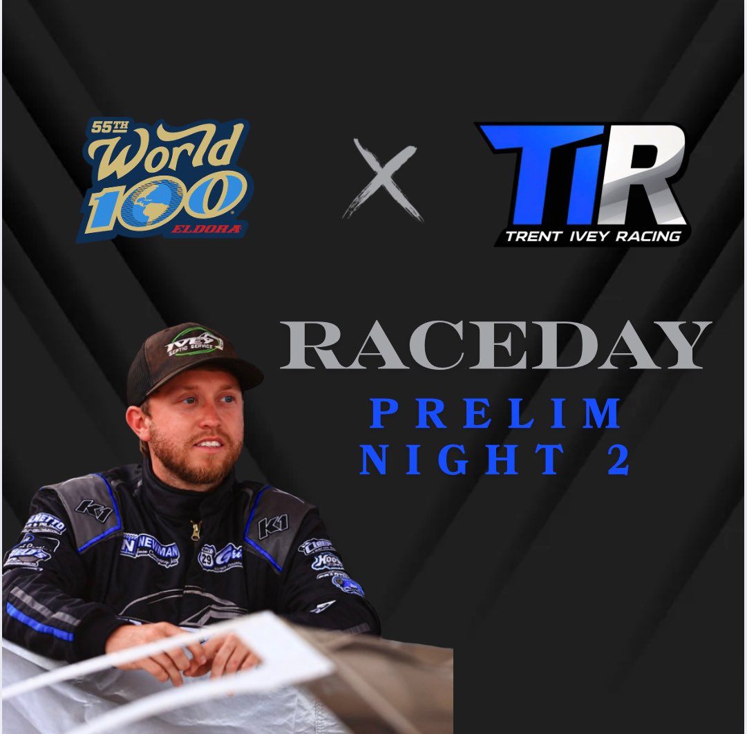 Prelim Night ✌🏻here at Eldora Speedway 🏁 

Hot laps at 6:00pm, catch all the action LIVE on FloRacing 🌎💯 

Ivey Construction Company | Ivey Septic Service | Spartanburg Fleet Services | Palmetto Pole &amp; Piling, LLC | Barfield's Timber | Upstate Precast | Newman Fence Company