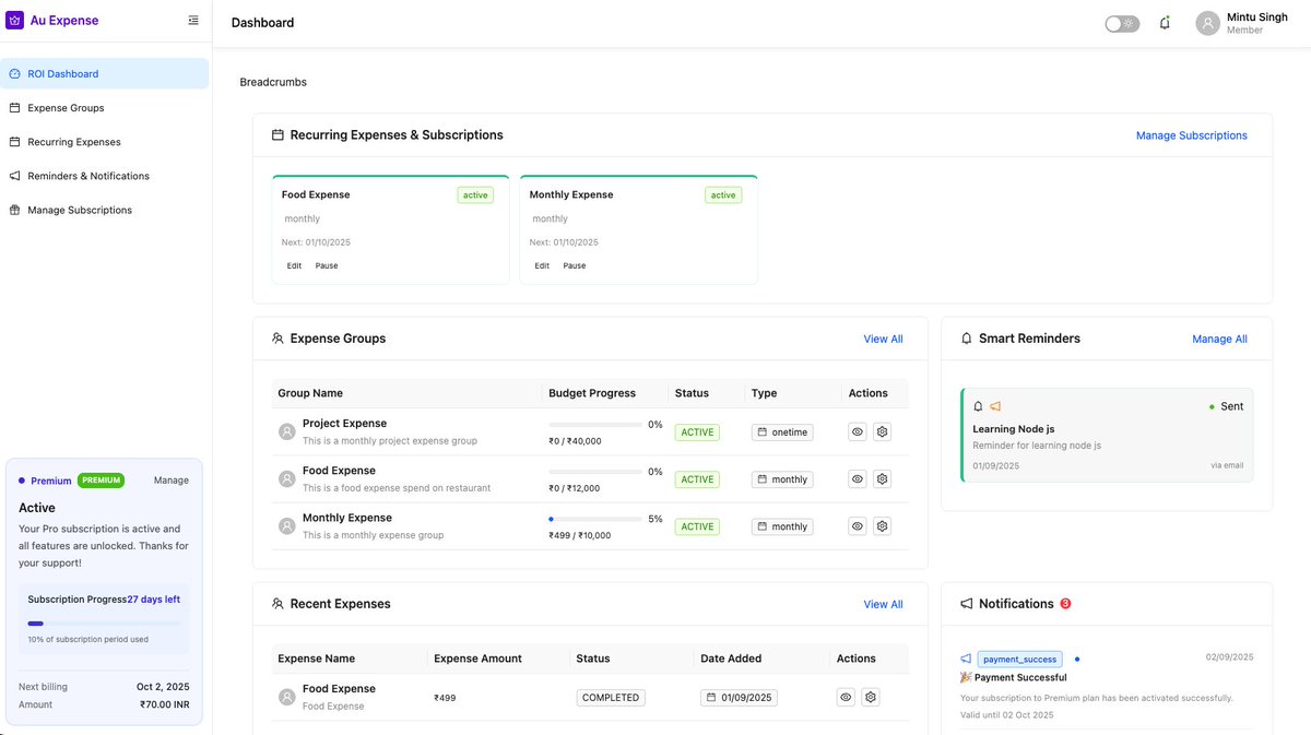 Au expense tweet media