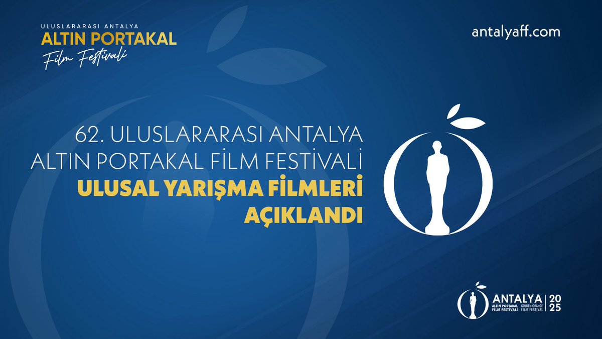 62. Uluslararası Antalya Altın Portakal Film Festivali’nde; Ulusal Uzun Metraj ile Ulusal Kısa ve Ulusal Belgesel Film yarışmalarında “Altın Portakal” için yarışacak filmler belli oldu. Yarışma seçkisine Web sitemiz ( antalyaff.com ) üzerinden ulaşabilirsiniz.