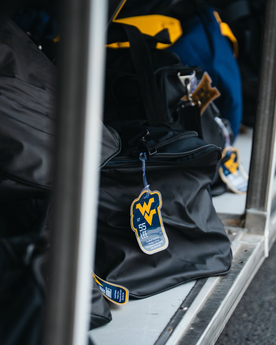 WVUfootball's tweet photo. Heading out 🚌 https://t.co/S6N0r0TQdz