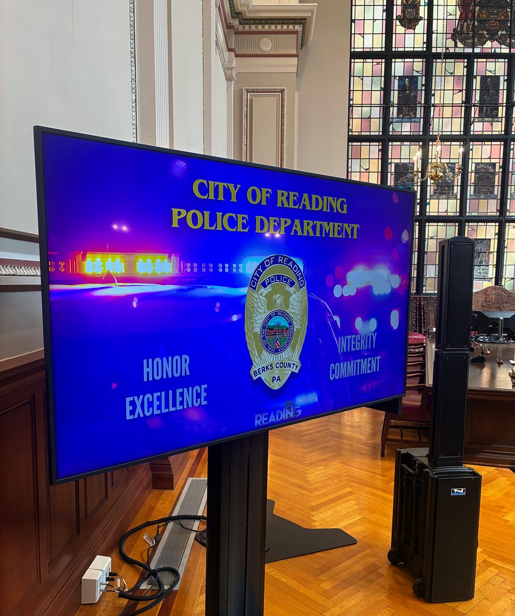 cityreadingpa's tweet photo. Mayor Eddie Morán announced a leadership change in the City of Reading Police Department.

Chief Elias Vazquez has stepped down after years of service.

Deputy Chief Javier Ruiz is now Acting Chief, and Capt. Aaron Demko has been promoted to Deputy Chief. https://t.co/fZ4pZAyhR2
