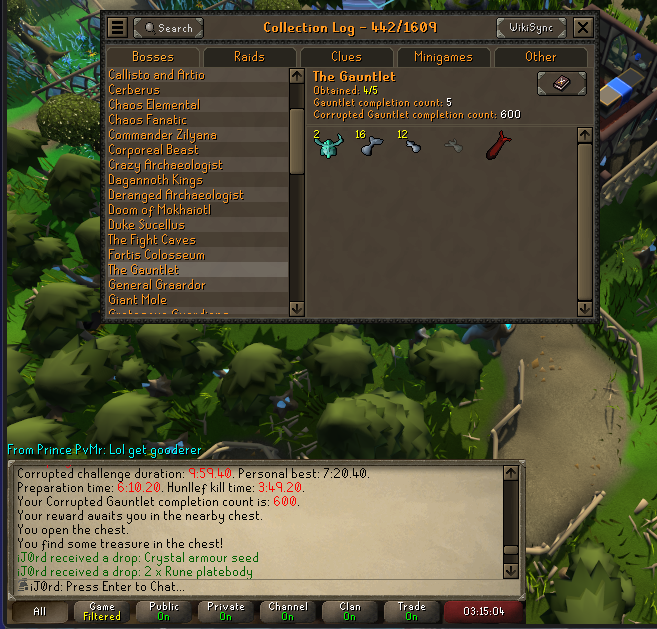 Armour Seed on chest 600 rubbing salt in the wound, summed up well in the DMs #osrs