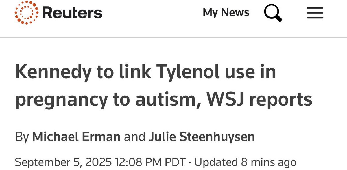 You’ve got to be shitting me. This is a slap in the face to every woman who has ever been pregnant. How dare RFK Jr. target mothers with fear and misinformation? There is no proven link between Tylenol use in pregnancy and autism. Tylenol is one of the few safe medications