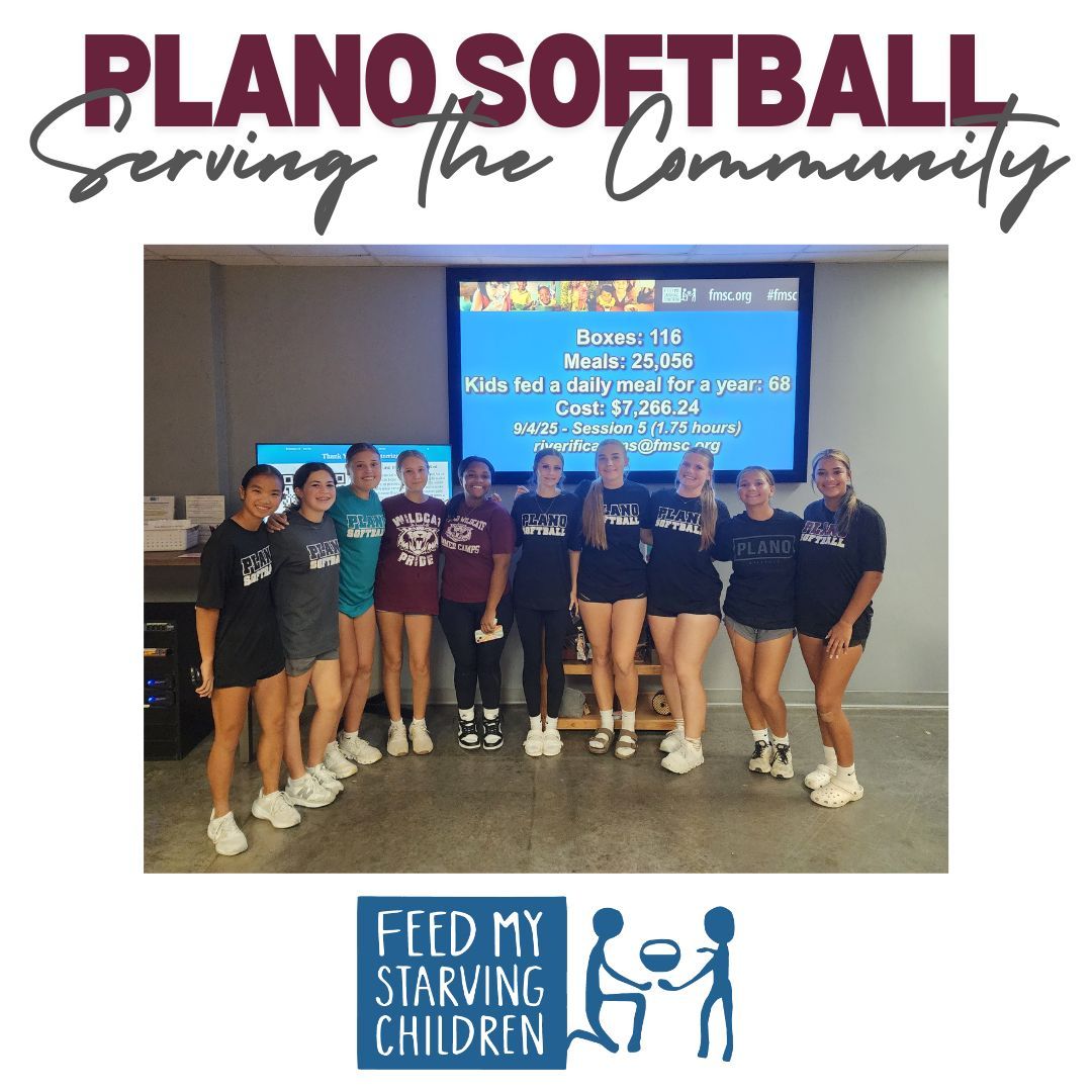 planosoftball's tweet image. Cats in the Community!  Yesterday, Plano Softball served at @fmsc_org  and helped package meals for those in need!  #DoGood  #GoCats  #fmsc