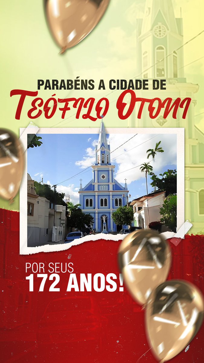 apeminas's tweet photo. Hoje celebramos os 172 anos de história, cultura e conquistas de Teófilo Otoni! Uma cidade que pulsa tradição, acolhimento e desenvolvimento, sendo referência em todo o Vale do Mucuri.  Parabéns a todos que fazem parte dessa trajetória. Feliz Aniversário, Teófilo Otoni! https://t.co/en2S9p0N78