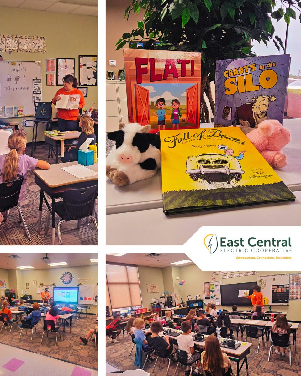 As part of Read an Accurate Ag Book week, ECE Member Relations Rep. Lylah Sparks read to students at Morris Elementary. As a service provider in rural Oklahoma, we believe it’s important for kids to know where their food comes and how the agriculture industry impacts all of us.