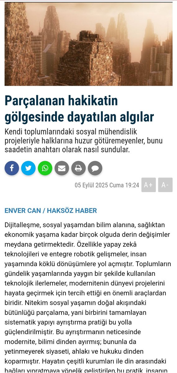 haksozhaber.net/parcalanan-hak…
Müsait olanlar okuyup, kıymetli yorumlarını paylaşırsa sevinirim.
#Sumud 
#sumudforgaza