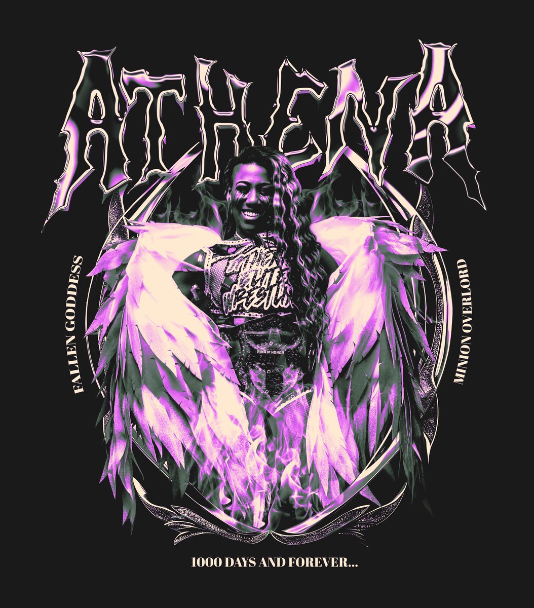 Day 1000 is the greatest day in Ring of Honor history!

#Athena1000
#ForeverROHChamp 
#FallenGoddess #MinionOverlord #AmericanJoshi #WeWantAthena
#TheInspiration #WatchROH 
#BestintheBiz 
#AthenaEliteWrestling