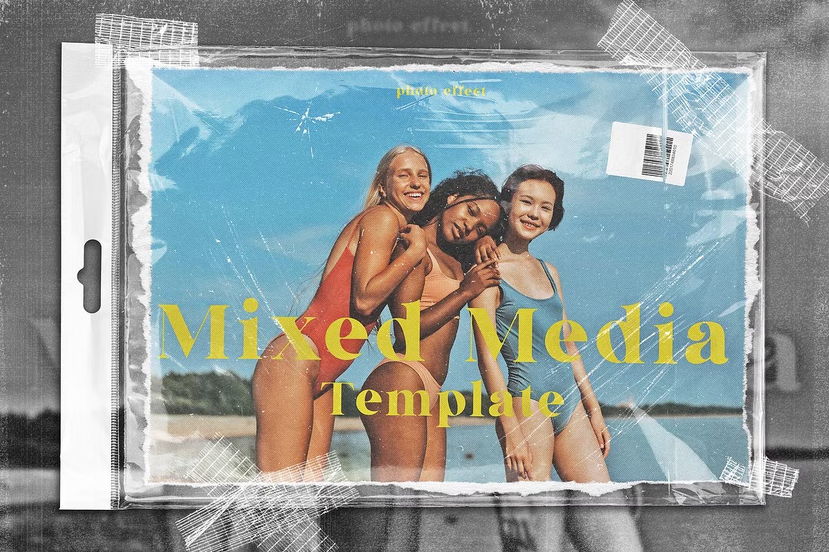 CreativeMarket's tweet image. Instead of “poster mockup” → try “torn paper mockup” for edgy vibes #keywordhacks