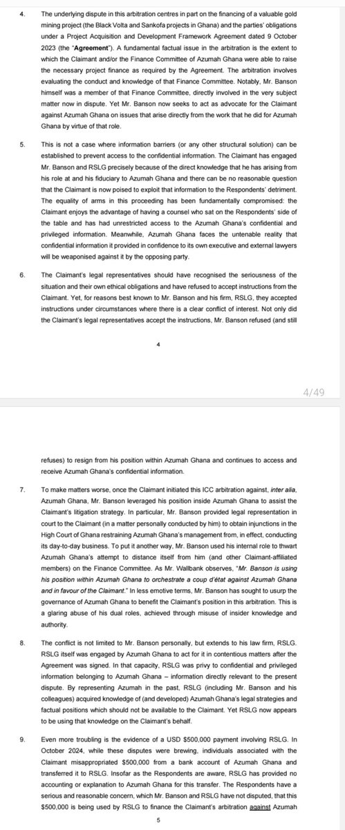BBSimons's tweet image. 1. Frequent readers of these pages would recall a bizarre event in Accra during which E&P, a mining contractor, purported to have bought the Black Volta goldmine from Azumah Resources with a $100m loan from the Ecowas Bank.
2. Azumah's owners, Ibaera, disputed that it had sold…