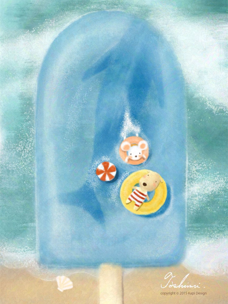 日中は、
まだまだ暑い日が続きそうですね☀️

かぴさんたちも、波の音を楽しみながら涼んでいます🏖️

暑さからくるお身体の疲れが、
少しでも癒えますように🩵🎐✨

#かぴのぱんやさん
#残暑見舞い イラスト #夏の思い出