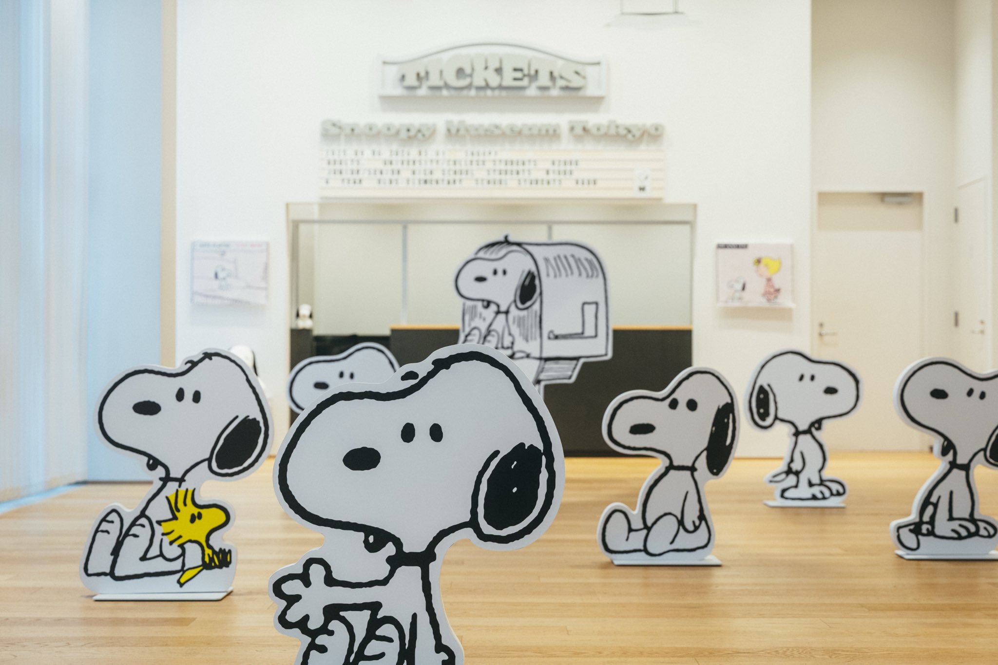 スヌーピーミュージアム 東京　PEANUTS複製画　黒縁BABBOO! SNOOPY - 新作 スヌーピー ミュージアム snoopy A2 ポスター