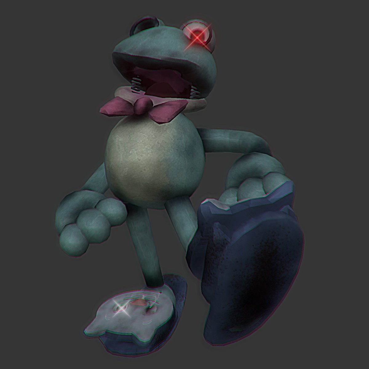 Froggy's new slippers 💥 💥 💥 
#FNAF #fnafart #3dart #fnaffanart