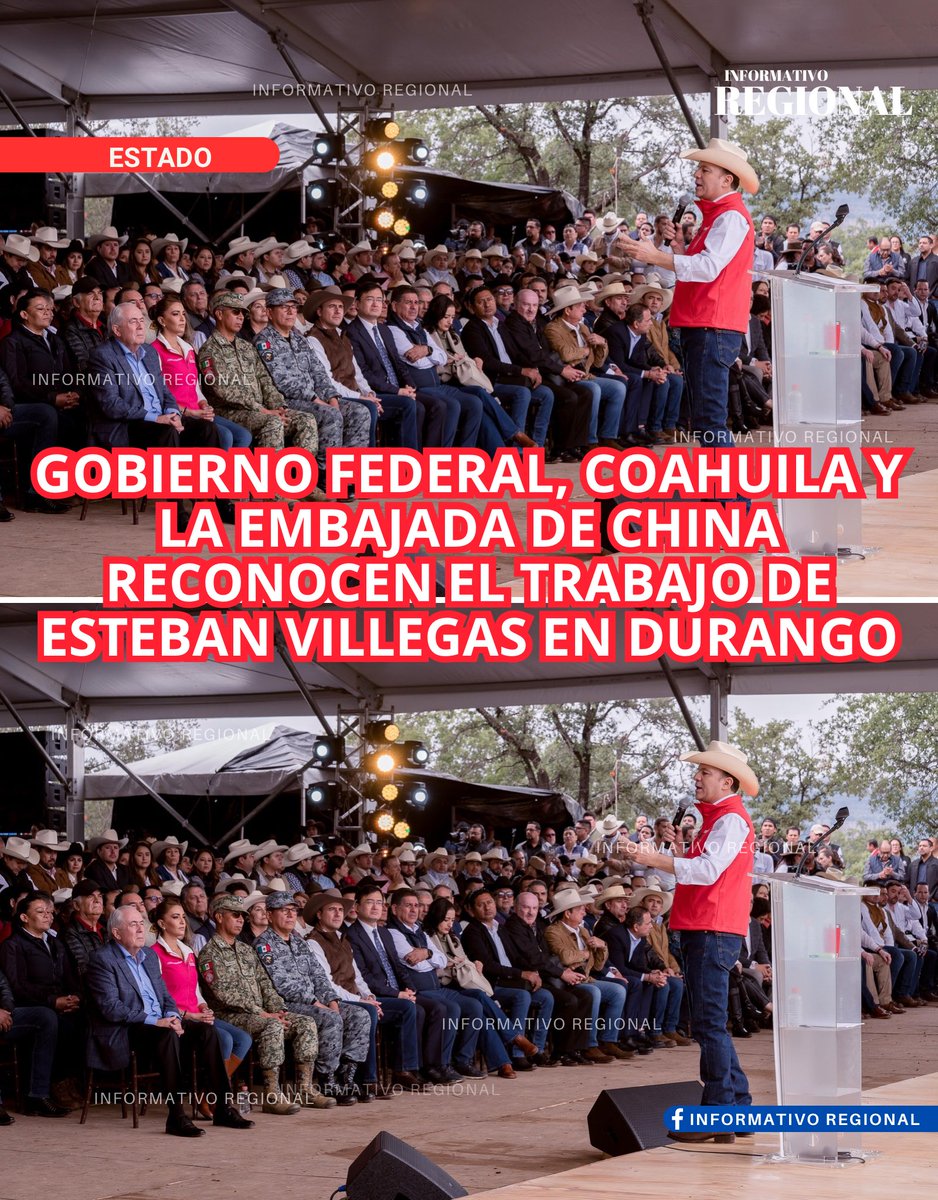 Informativo Regional (@infregionaldgo) on Twitter photo 🇲🇽🤝🇨🇳 Gobierno Federal, Coahuila y la Embajada de China reconocen el trabajo de <a href="/EVillegasV/">Esteban Villegas V.</a> en Durango
🌾 El subsecretario de Agricultura destacó la coordinación con el Gobierno Estatal.
🤝 El gobernador de Coahuila, Manolo Jiménez, refrendó el trabajo conjunto en La Laguna y 🇲🇽🤝🇨🇳 Gobierno Federal, Coahuila y la Embajada de China reconocen el trabajo de <a href="/EVillegasV/">Esteban Villegas V.</a> en Durango
🌾 El subsecretario de Agricultura destacó la coordinación con el Gobierno Estatal.
🤝 El gobernador de Coahuila, Manolo Jiménez, refrendó el trabajo conjunto en La Laguna y