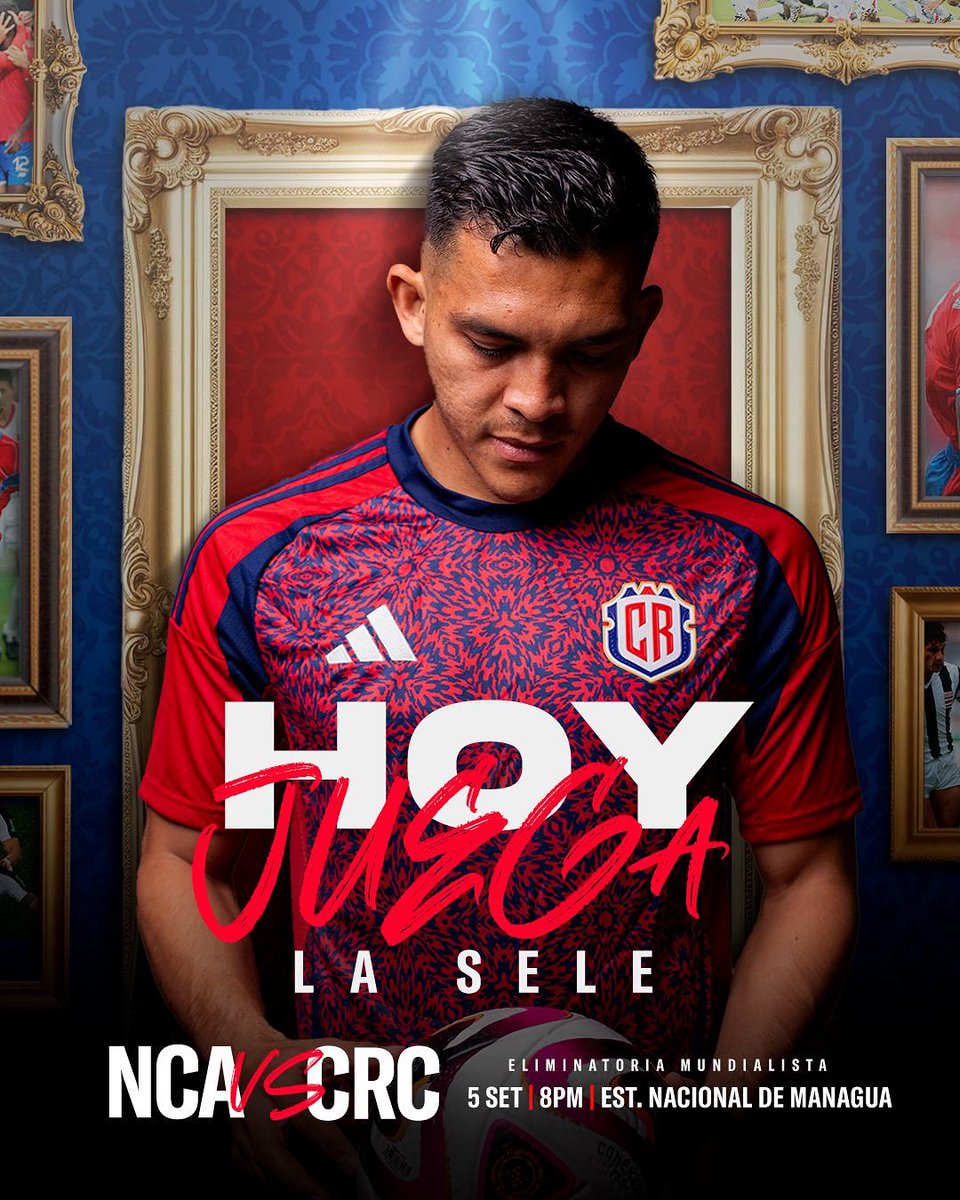 fedefutbolcrc's tweet image. 🇨🇷 ¡HOY JUEGA LA SELE! 😍

¡Arranca la fase final del Camino del Pura Vida al Mundial! 🫡

🆚 Niacaragua
⏰ 8pm 
🏆 Eliminatoria Mundialista 
📺 Repretel / Teletica 
📻 Columbia / Teletica Radio / Monumental

¡VAMOS SELE! 🇨🇷